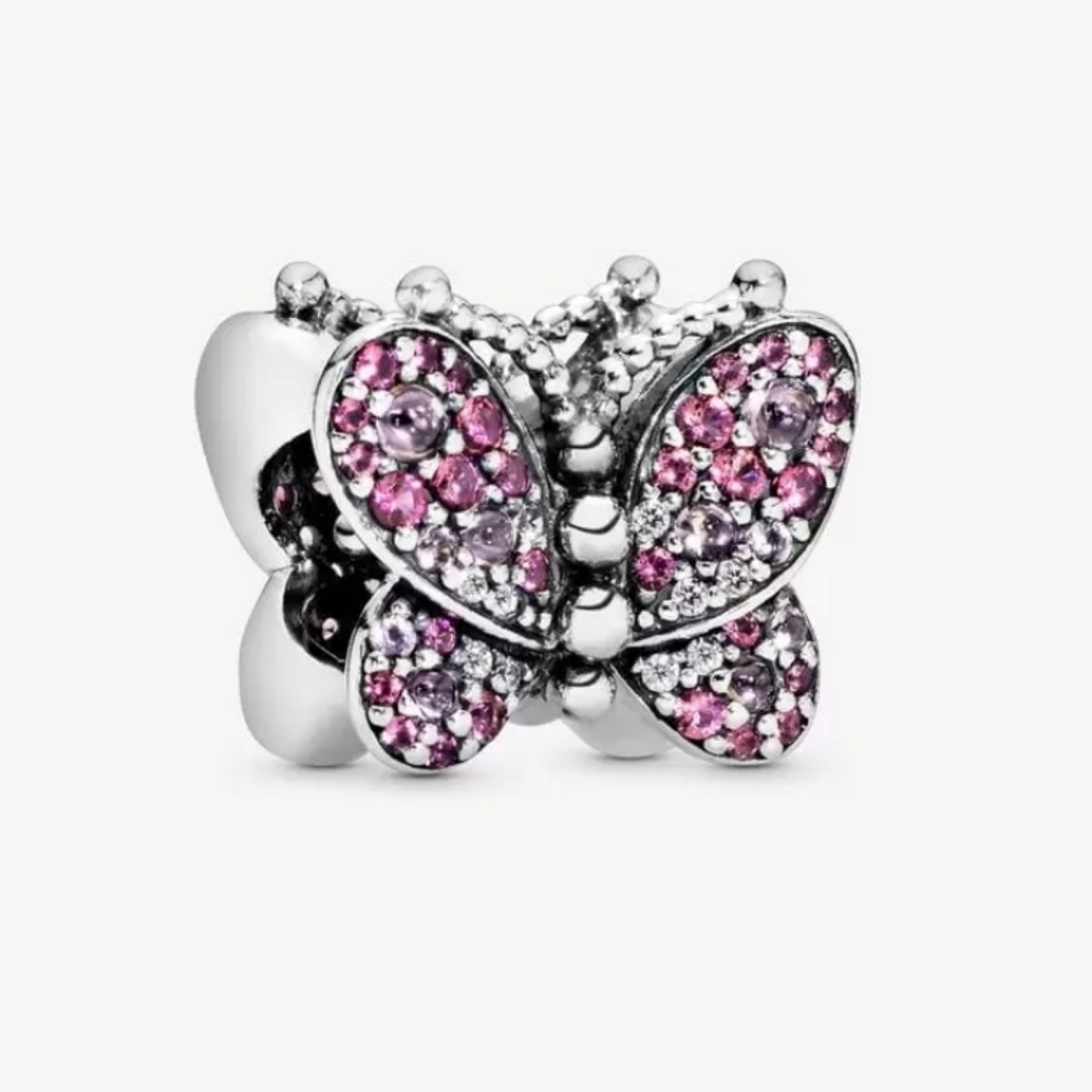 Pandora Pink Pavé Butterfly Charm